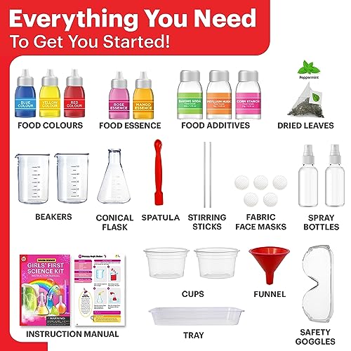 Science Experiment Kit for 4-8 Year Old Girls