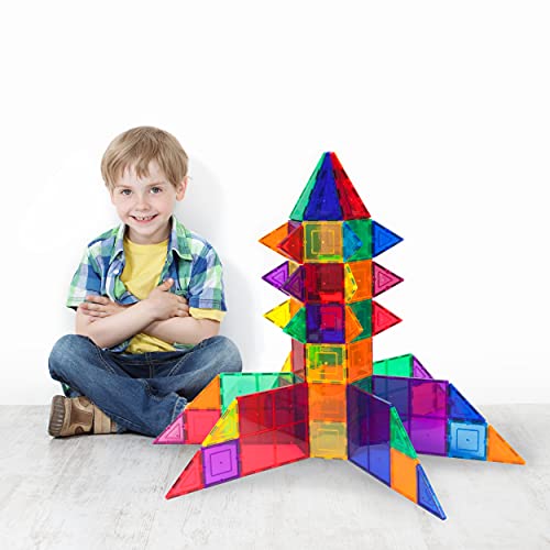 PicassoTiles 100pc Clear Magnetic Building Set - Inspiring Creativity