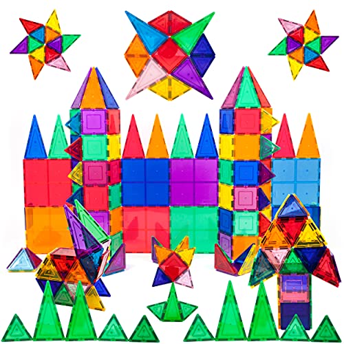 PicassoTiles 100pc Clear Magnetic Building Set - Inspiring Creativity