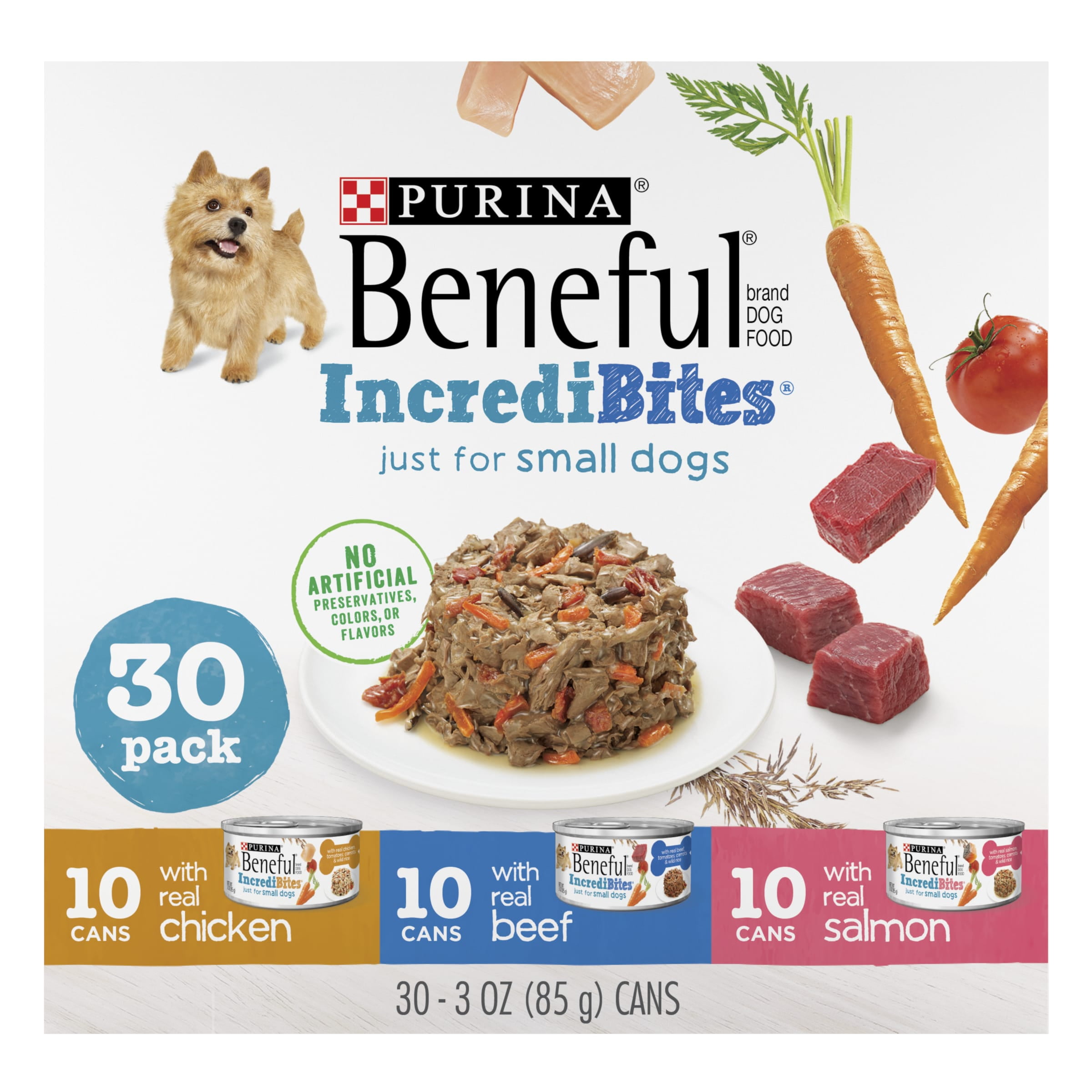 Small Breed Wet Dog Food Variety Pack - 30 Cans