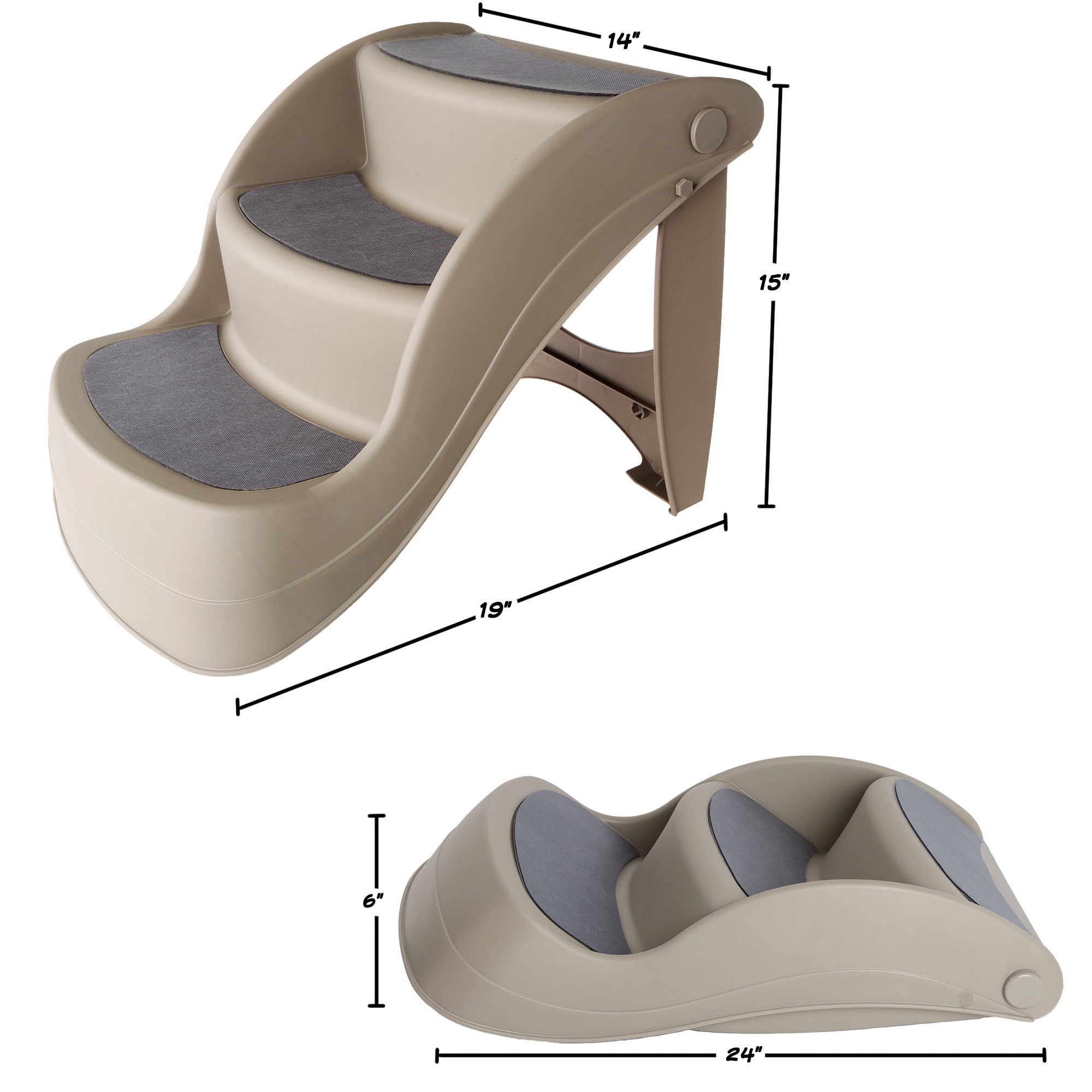 PETMAKER Nonslip Foldable Pet Step 14.5