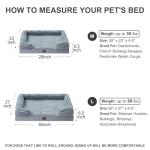 Large Dog Bolster Bed with Orthopedic Foam