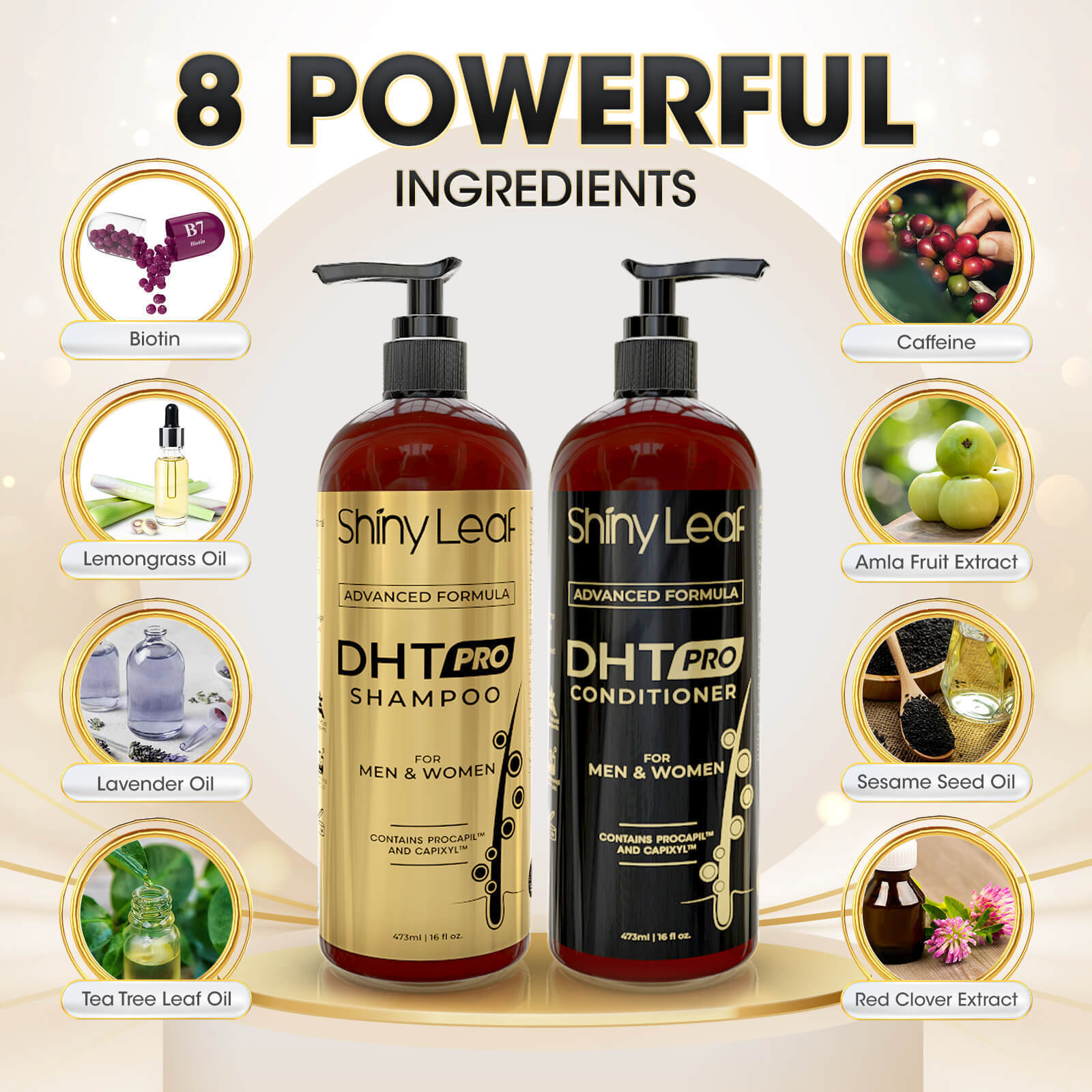 DHT Pro Shampoo and Conditioner Set - 16oz