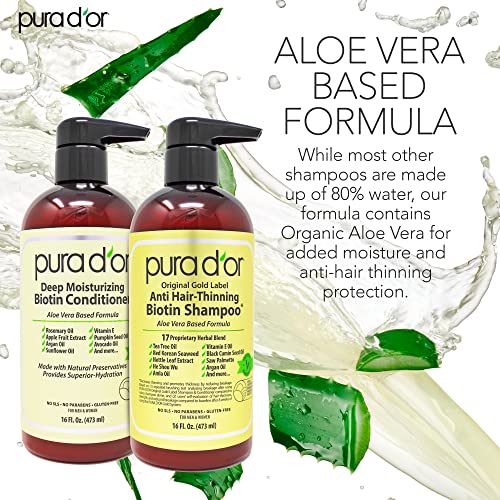 Premium Biotin Shampoo & Conditioner Set - Natural Hair Care