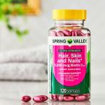 Spring Valley Hair, Skin & Nails Softgels, 120 Count