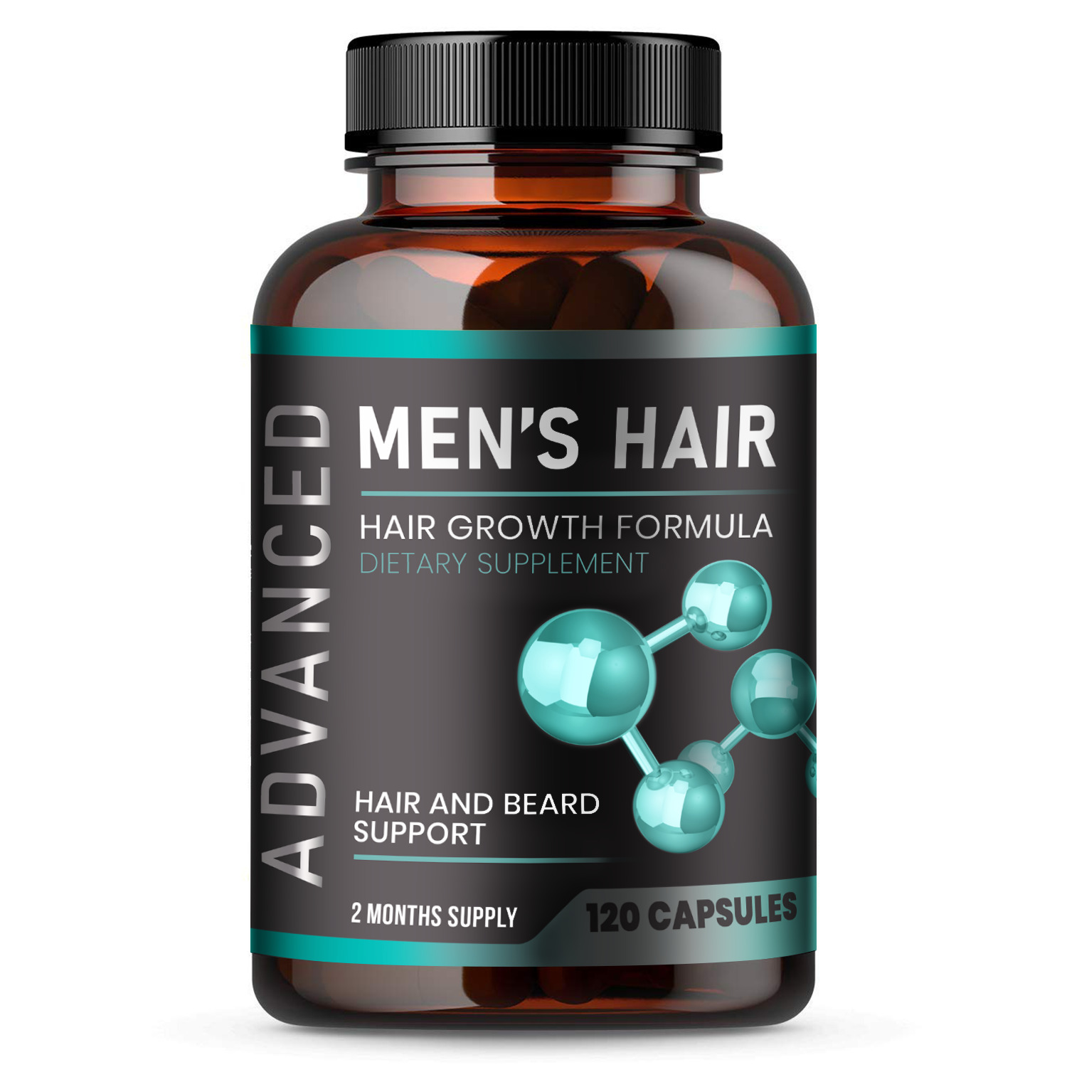 Men's Hair Growth & Beard Supplements - 120 Caps