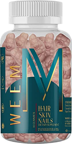 WEEM Vegan Biotin Hair, Skin & Nails Gummies