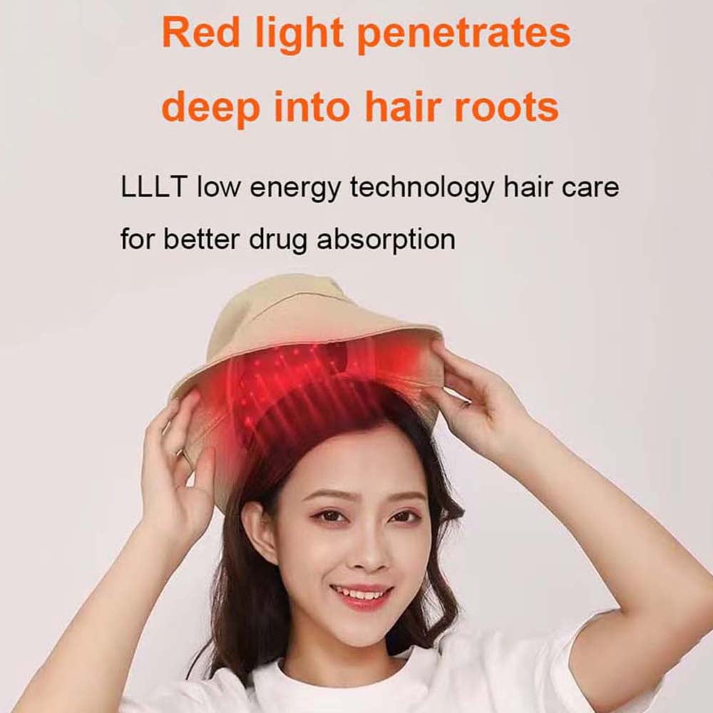Red and Blue Light Therapy Hair Growth Helmet