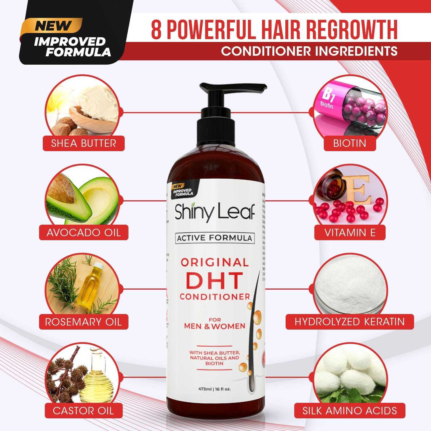 DHT Blocker Shampoo & Conditioner Set with Biotin