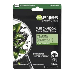 Garnier Charcoal & Black Tea Purifying Sheet Mask