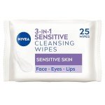 NIVEA Sensitive 3in1 Cleansing Wipes for Makeup