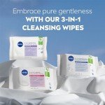 NIVEA Sensitive 3in1 Cleansing Wipes for Makeup