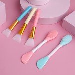 5-Pack Silicone Face Mask Brushes in Assorted Colors