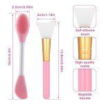 5-Pack Silicone Face Mask Brushes in Assorted Colors
