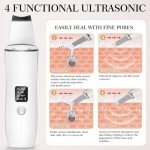 Ultrasonic Face Scrubber with 4 Modes and Covers
