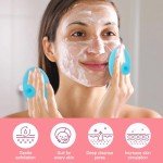 6-Piece Silicone Face Scrubber Set for All Skin Types