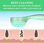 3-Pack Silicone Facial Cleansing Brushes for Skincare
