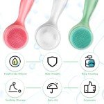 3-Pack Silicone Facial Cleansing Brushes for Skincare