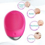 Rose Electric Silicone Facial Cleanser Brush