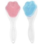 2 Pack Silicone Face Scrubber for Cleansing Skin