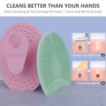 4 Pack Silicone Face Scrubber Set for All