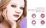 Silicone Face Mask Cover Set - Anti-Wrinkle & Reusable