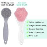 2 Pack Silicone Face Scrubber for Cleansing Skin
