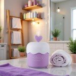 Cute Purple Foam Cleanser Cup for Travel