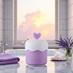 Cute Purple Foam Cleanser Cup for Travel
