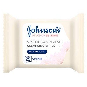 Johnson's Extra-Sensitive Makeup Removal Wipes - 25 Pack