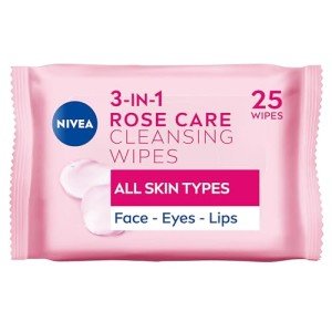 NIVEA 3-in-1 Rose Care Makeup Remover Wipes