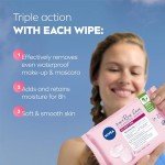 NIVEA 3-in-1 Rose Care Makeup Remover Wipes