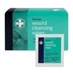 Reliwipe Moist Saline Wound Cleansing Towels - 100 Pack