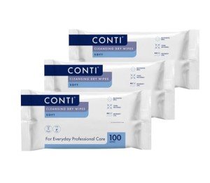 Conti Soft Large Cleansing Dry Wipes - 300 Pack
