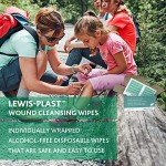 Lewis-Plast Alcohol-Free Antiseptic Wipes - Box of 100