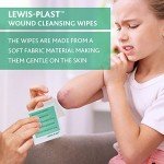 Lewis-Plast Alcohol-Free Antiseptic Wipes - Box of 100