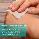 Reliwipe Moist Saline Wound Cleansing Towels - 100 Pack