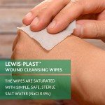 Lewis-Plast Alcohol-Free Antiseptic Wipes - Box of 100