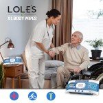 LOLE'S XL Cleansing Body Wipes for Adults