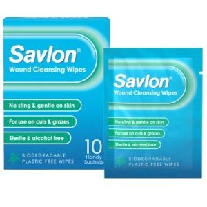 Alcohol-Free Wound Cleansing Wipes - Pack of 10