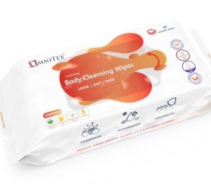 80 Pack Luxury Body Cleansing Wipes with Aloe
