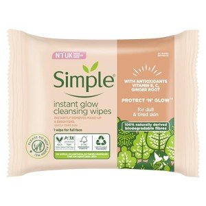 Sensitive Skin Instant Glow Biodegradable Wipes - 20 Pack