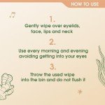 Sensitive Skin Instant Glow Biodegradable Wipes - 20 Pack