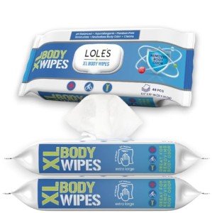 XL Body Cleansing Wipes for Active Adults - 2pk