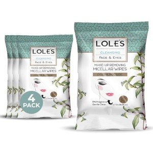 LOLE'S Micellar Face Wipes – Gentle Makeup Remover