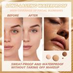 Nude Full Coverage Concealer Foundation and Powder