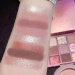 Pigmented Pink & Brown Eyeshadow Palette - 9 Shades