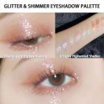 Vibrant Glitter Eyeshadow Palette - 9 Pigmented Shades