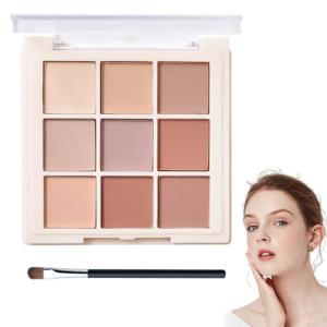Nude Eyeshadow Palette with Brushes - Long Lasting