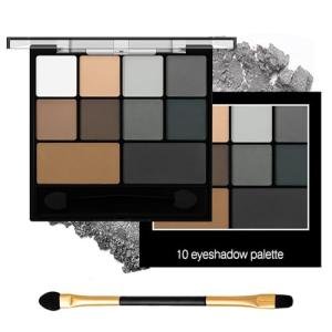 INBOLM Smokey Eyeshadow Palette - 10 Matte Shades